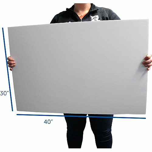Flipside Products Flipside Pre-Cut Foam Boards 40" Board Height x 30" Board Width x 0.19" Board Depth - Bright White Foam Board, Polystyrene Surface - Smooth, Lightweight, Rigid - 25 / Pack (3040025)
