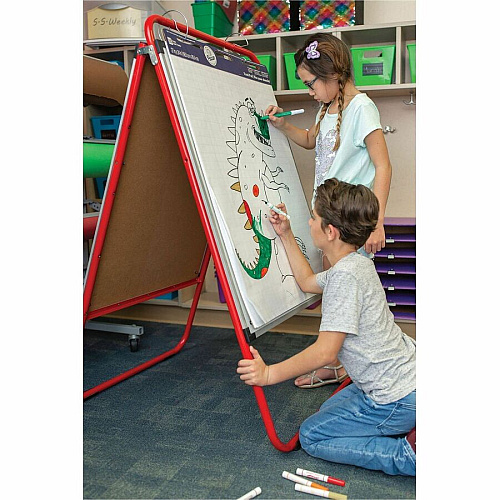 Pacon&reg; Easel Pad, Non-Adhesive, White, 1 in grid ruled 27" x 34" , 50 Sheets (P3387)