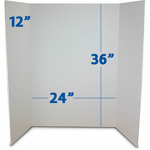 Flipside Products Flipside Foam Project Display Boards 36" Board Height x 48" Board Width - Bright White Foam Surface - Durable, Smooth - 10 / Pack (3004810)