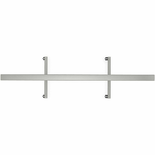 Ghent EZ Mobile Glassboard 36" (3 ft) Width x 72" (6 ft) Height - White Glass Surface - Gray Satin Aluminum, Silver Frame - Double-sided, Durable, Casters, Ghost Resistant, Stain Resistant, Heavy Duty, Locking Casters - Assembly Required - 1 (EZ1NA7538WH)