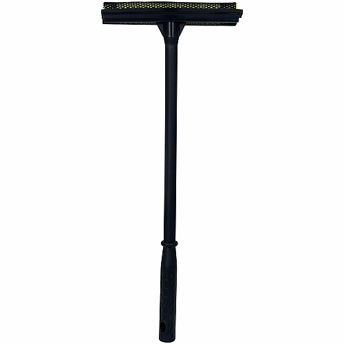Genuine Joe Window Cleaner/Squeegee Tool 20" Polypropylene Handle8" Width - Handle, Soft Rubber, Comfort Grip - Black, Yellow - 1Each (74580)