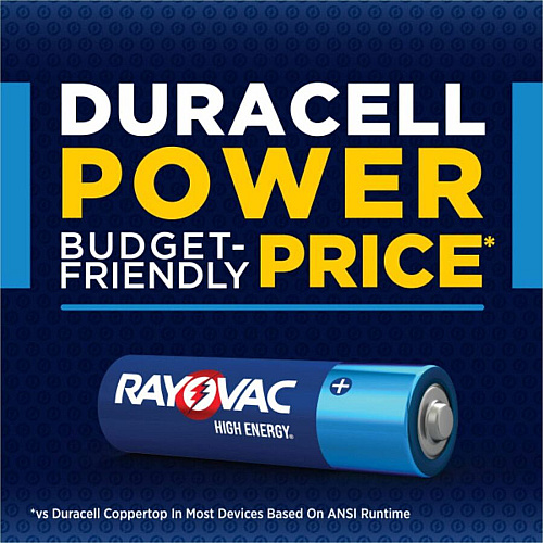 Rayovac Alkaline AA Batteries For Flashlight, Mouse, Remote Control, Household - AA - 12 / Pack (81512T)