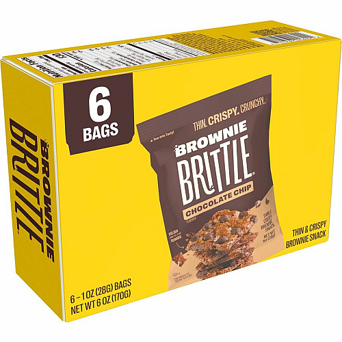 Brownie Brittle Chocolate Chip Chocolate Chip - 5 oz - 6 / Box (01622)
