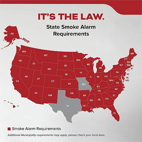 Kidde Smoke Alarm 85 dB - Visual, Audible - Surface Mount, Wall Mountable, Ceiling Mountable - Red, Green, Amber - White (21031447)