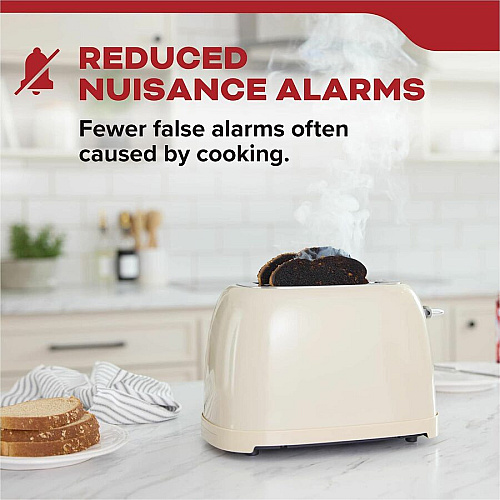 Kidde Smoke Alarm 85 dB - Visual, Audible - Surface Mount, Wall Mountable, Ceiling Mountable - Red, Green, Amber - White (21031447)