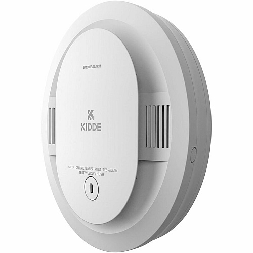 Kidde Smoke Alarm 85 dB - Visual, Audible - Surface Mount, Wall Mountable, Ceiling Mountable - Red, Green, Amber - White (21031447)