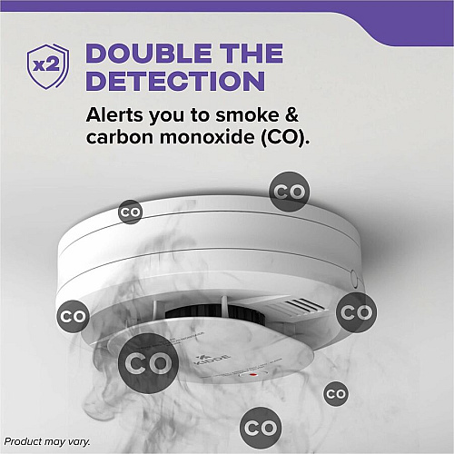 Kidde Combo Carbon Monoxide/Smoke Alarm 85 dB - Audible, Visual - Surface Mount, Wall Mountable, Ceiling Mountable - Red, Green, Amber - White (21031502)