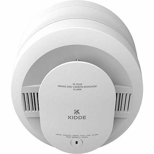 Kidde Combo Carbon Monoxide/Smoke Alarm 85 dB - Audible, Visual - Surface Mount, Wall Mountable, Ceiling Mountable - Red, Green, Amber - White (21031502)