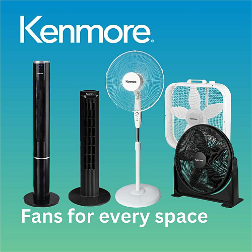 ESM 6" Rechargeable Fan 4 Speed - Rechargeable, Lightweight, Quiet Operation - Black (KM60002BK)