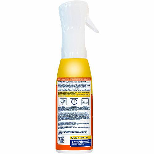 Zep Heavy Duty Citrus Degreaser For Multipurpose - Ready-To-Use - Aerosol, Spray, Liquid - 16 fl oz (0.5 quart) - Citrus, Solvent Scent - Heavy Duty, Bleach-free, Deodorize, VOC-free - Clear - 1 Each (ZUCIT20)