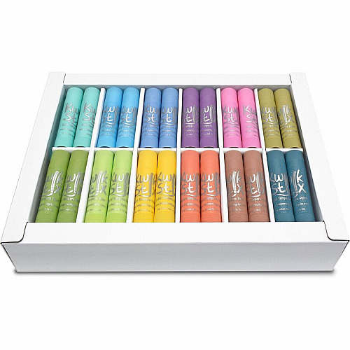 Kwik Stix Kwik Stix Tempera Paint/Paper Set Stick - Assorted Pastel - Washable - 72/Set - 1 Each (692)