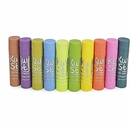 Kwik Stix Kwik Stix Tempera Paint/Paper Set Stick - Assorted Pastel - Washable - 72/Set - 1 Each (692)