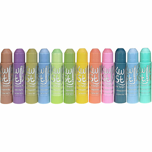 Kwik Stix Kwik Stix Tempera Paint/Paper Set Stick - Assorted Pastel - Washable - 72/Set - 1 Each (692)