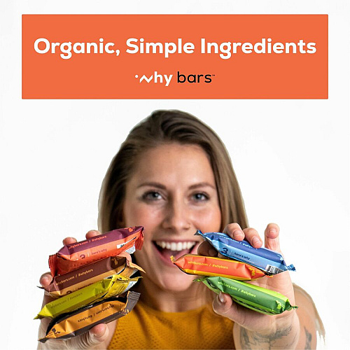 Why Bars Superfood Protein Snack Bars Gluten-free, Dairy-free, Soy-free, Non-GMO, Individually Wrapped - Cherry Chia - 2.04 oz - 12 / Pack (WB4)