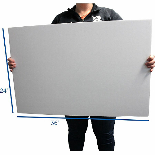 Flipside Products Flipside Pre-Cut Foam Boards 36" Board Height x 24" Board Width x 0.19" Board Depth - Bright White Foam Board, Polystyrene Surface - Smooth, Lightweight, Rigid - 25 / Pack (2436025)