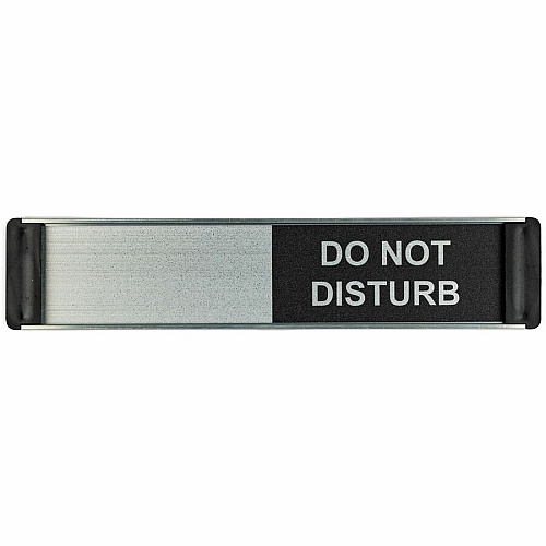 Stewart Superior Indication Sign Print/Message "Do Not Disturb" - 10" Width x 2" Height - Door - Aluminum, Polyvinyl Chloride (PVC) - 1 Each (BA104)