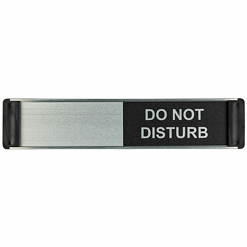 Stewart Superior Indication Sign Print/Message "Do Not Disturb" - 10" Width x 2" Height - Door - Aluminum, Polyvinyl Chloride (PVC) - 1 Each (BA104)
