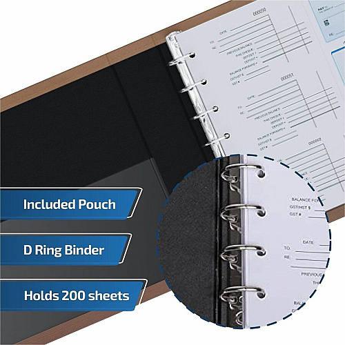 Davis Group Premium 3-Up Business Checkbook Binder (3UPAM09)