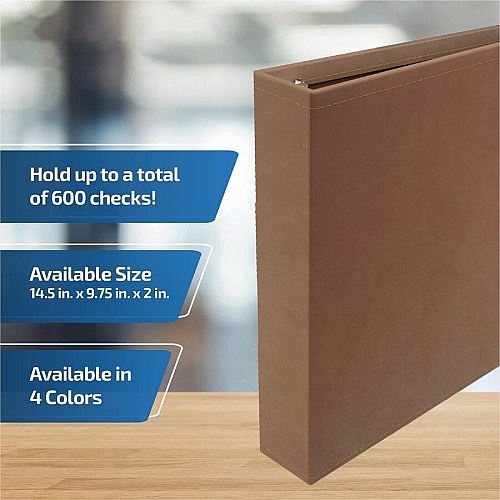 Davis Group Premium 3-Up Business Checkbook Binder (3UPAM09)