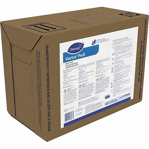 Diversey Vectra ProX Floor Finish For Hard Floor, Polished Surface, Glazed Surface, Ceramic Tile Floor - Ready-To-Use - Liquid - 640 fl oz (20 quart) - 8.6 pH - Ammonia Scent - Durable, Slip Resistant, Odor Resistant, Low VOC - Opaque Off Whit (101109988)
