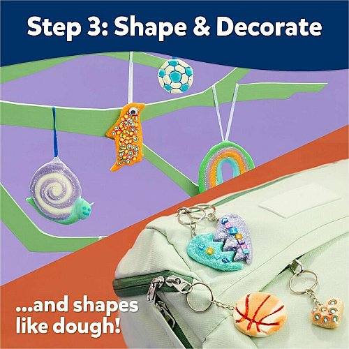 Elmer's Stretch 'N Create Dough Kit Decoration, Shaping, Art, Craft, Key Chain, Ornaments - 18 Piece(s) - Assorted - 1 Box (2208543)