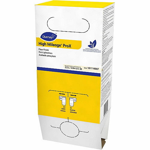 Diversey Care High-Mileage Floor Finish For Floor - Ready-To-Use - 84.5 fl oz (2.6 quart) - Recommended For: Black Mark Remover - Low Odor, Durable, Quick Drying, Non-yellowing - White - 1 Each (101110007)