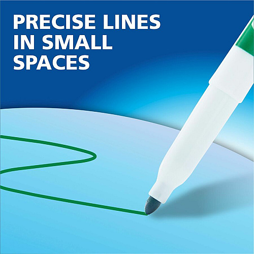 Expo Low-Odor Dry Erase Markers Fine Marker Point - Erasable - Assorted Ink/ - 4 / Pack (2138430A)