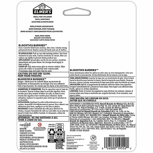 Elmer's Disappearing Color School Glue Sticks 0.21 oz - Blue - 4 / Pack (2213740)
