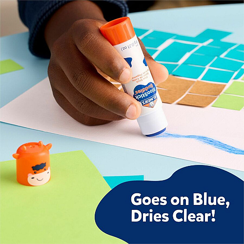 Elmer's Disappearing Color School Glue Sticks 0.21 oz - Blue - 48 / Box (2213735)
