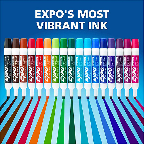 Expo Dry Erase Markers Chisel Marker Point - Erasable - Assorted Ink/ - 36 / Box (2135174A)