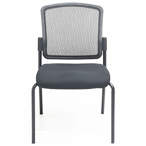 Lorell Mesh Back Guest Chair Mesh Back Material - Black Frame Color - Steel Frame Material - Black - 1 Each (23102)