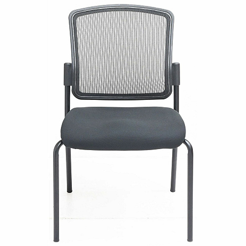 Lorell Mesh Back Guest Chair Mesh Back Material - Black Frame Color - Steel Frame Material - Black - 1 Each (23102)