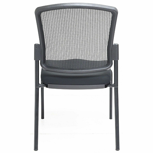 Lorell Mesh Back Guest Chair Mesh Back Material - Black Frame Color - Steel Frame Material - Black - 1 Each (23102)