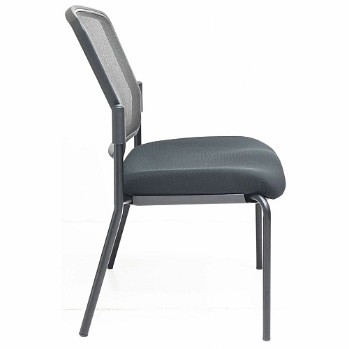 Lorell Mesh Back Guest Chair Mesh Back Material - Black Frame Color - Steel Frame Material - Black - 1 Each (23102)