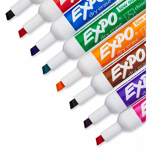 Expo Dry Erase Markers Chisel Marker Point - Erasable - Assorted Ink - Dry - 8 / Pack (80678A)
