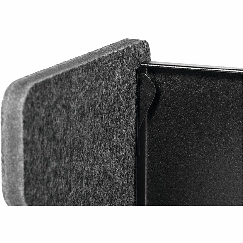 DURABLE Effect Monitor Stand 22.05 lb Load Capacity - 6.38" Height x 19.53" Width x 10.24" Depth - Desk, Table - Metal, Polyethylene Terephthalate (PET) Felt - Charcoal - For Monitor, Notebook - Ergonomic, Storage Space, Cable Management (508158)