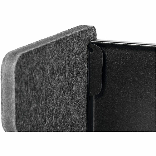 DURABLE Effect Monitor Stand 22.05 lb Load Capacity - 6.38" Height x 19.53" Width x 10.24" Depth - Desk, Table - Metal, Polyethylene Terephthalate (PET) Felt - Charcoal - For Monitor, Notebook - Ergonomic, Storage Space, Cable Management (508158)