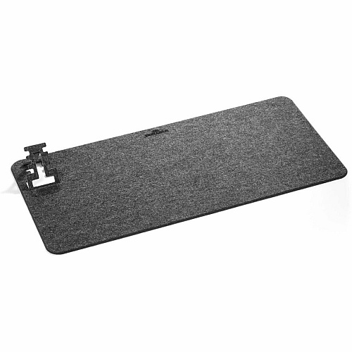 DURABLE Durable Effect Desk Mat Home Office - 13" Length x 27.50" Width x 0.150" Depth - Rectangular - Polyethylene Terephthalate (PET), Felt - Charcoal - 1 Each (708158)