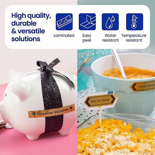 Brother Multipurpose Label x 15/32" Width - Tape - Permanent Adhesive - Glitter Gold - Water Resistant - Laminated - Abrasion Resistant, Fade Resistant, Damage Resistant, Chemical Resistant - 1 Each (TZEPR831G)