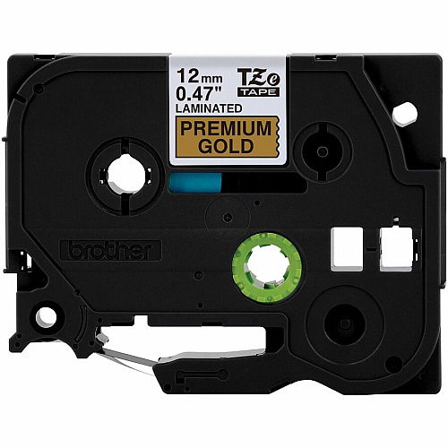Brother Multipurpose Label x 15/32" Width - Tape - Permanent Adhesive - Glitter Gold - Water Resistant - Laminated - Abrasion Resistant, Fade Resistant, Damage Resistant, Chemical Resistant - 1 Each (TZEPR831G)