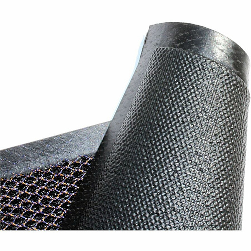 Doortex Meshmat Entrance Mat Entrance, Indoor, Home, Business, Office, Floor - 47" Length x 31" Width x 0.800" Thickness - Rectangular - Mesh - Vinyl - Metallic Blue, Orange - TAA Compliant (NREMFLYV0019)