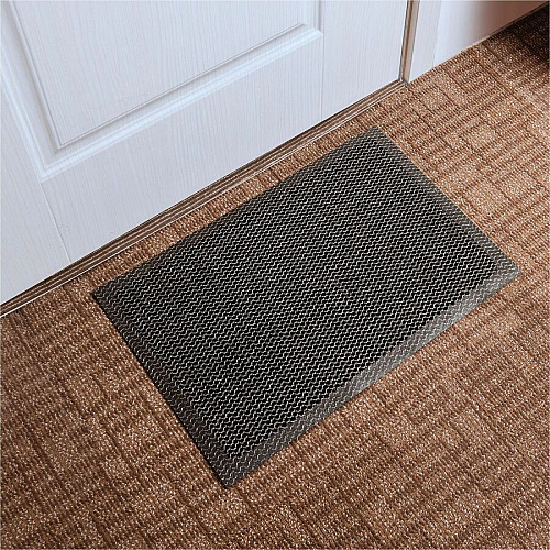Doortex Meshmat Entrance Mat Entrance, Indoor, Home, Business, Office, Floor - 32" Length x 20" Width - Gray (NREMFLYV0015)