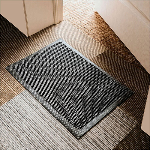 Doortex Meshmat Entrance Mat Entrance, Indoor, Home, Business, Office, Floor - 47" Length x 31" Width - Gray (NREMFLYV0016)