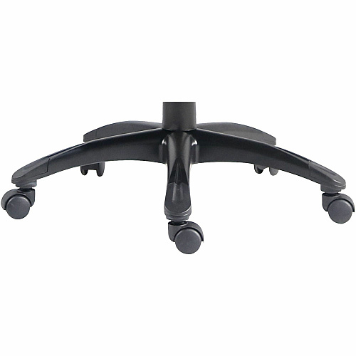 Lorell Black Base High-back Chair PU Leather Seat Material - PU Leather Back Material - High Back - 5-star Base - Black - Leather - Armrest - 1 Each (59435)