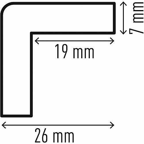 DURABLE Corner Protection Profile C19 - 5 PK Adhesive Mount for Indoor, Safety, Machinery, Storage Trolley, Shelf, Cabinet, Wall, Garage, Staircase, Basement, Warehouse, ... - Polyurethane Foam, Plastic - 5 / Pack (1101130)