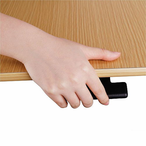 Rocelco Sit-to-Stand School Desk with Book Box 20 lb Load Capacity - 42" Height x 28" Width x 20" Depth - Desk - Wood Grain - Brown - For School, Monitor, Notebook, Student, Storage, Classroom, Book, Home - Gas Spring, Sit-stand, Adjustable, Lock (RMSD28)