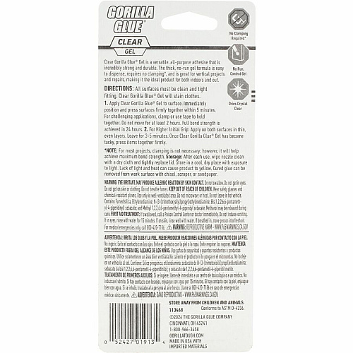 Gorilla Glue Super Glue 1.75 fl oz - Clear - 1 Each (113455)