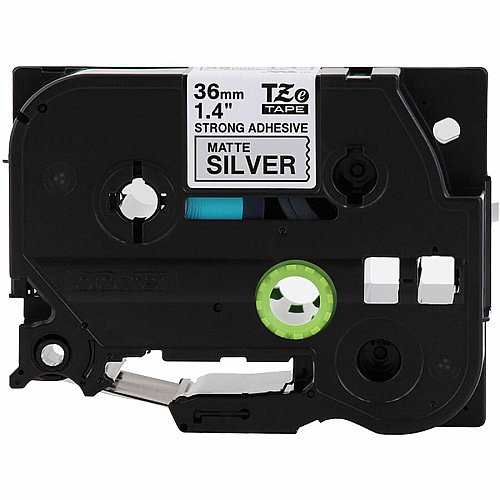 Brother P-touch TZe Label Tape x 31 2/5" Width - Tape - Matte - Matte Silver - Water Resistant - Laminated - 26.20 ft Roll Length - 1 Each (TZES961G)
