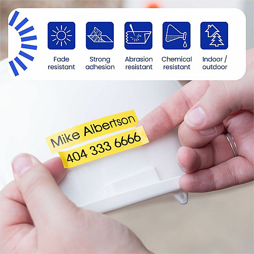 Brother P-touch Extra-Strength TZe Tape Cartridge x 15/32" Width - Cartridge - Clear - Water Resistant - Laminated - Strong, Durable, Customizable, Long Lasting, Abrasion Resistant, Chemical Resistant, Fade Resistant, Sunlight Resistant - 26.20 (TZES135G)