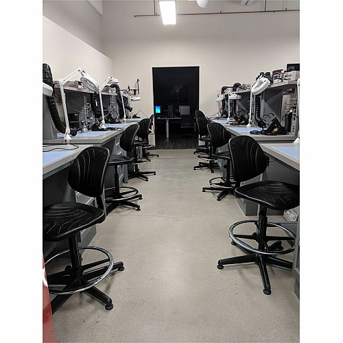 BEVCO Dura Series Heavy-Duty Chair Polyurethane Seat Material - High Back - 5-star Base - Black - 1 Each (7500D)